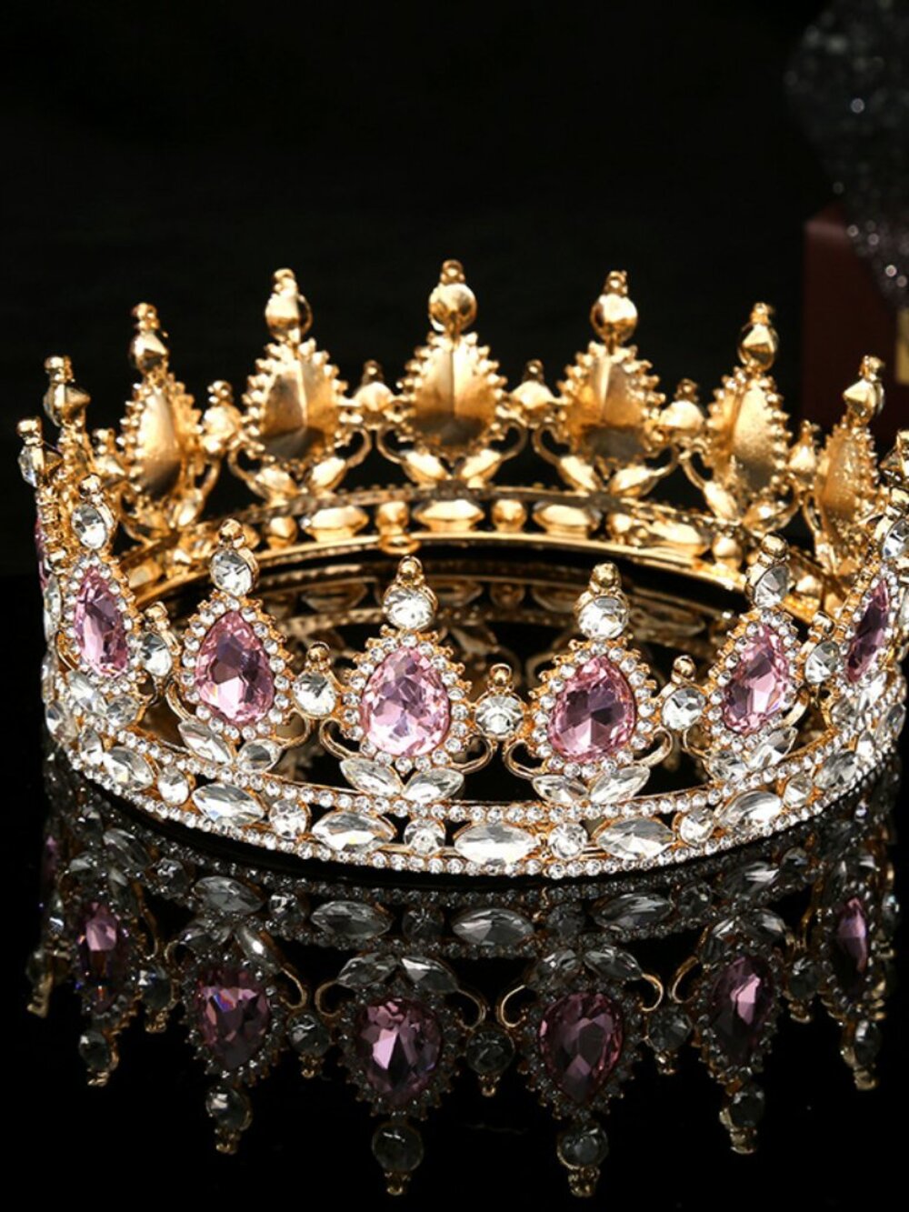 pink crown wedding queen bridal